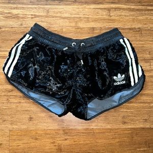 Velvet-like Adidas Shorts